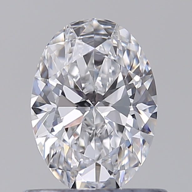 0.74 Carat Oval Lab Diamond with  Cut Diamond in 14KT  view 1
