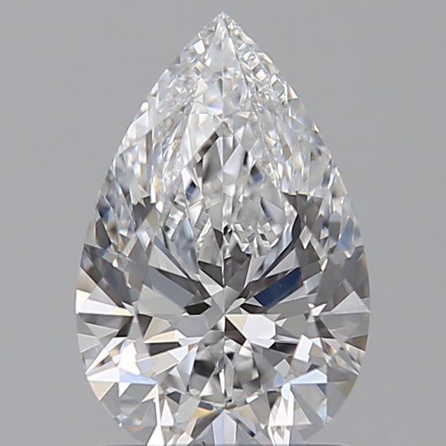 1.25 Carat Pear Lab Diamond with  Cut Diamond in 14KT  view 1
