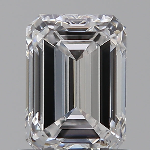 1.01 Carat Emerald Lab Diamond with  Cut Diamond in 14KT  view 1
