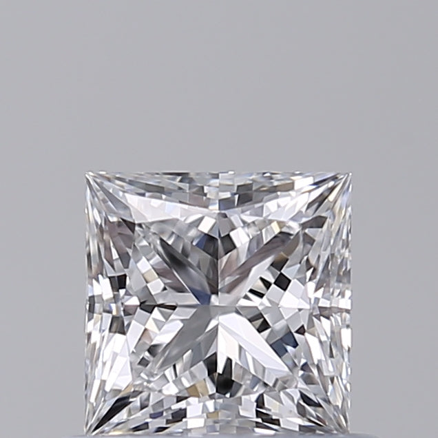 0.7 Carat Princess Lab Diamond with  Cut Diamond in 14KT  view 1
