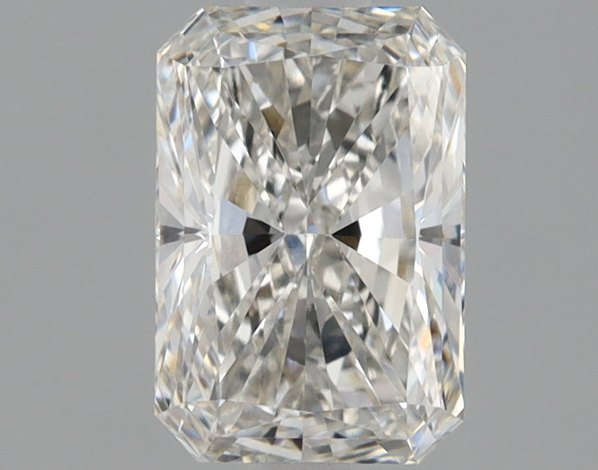 1.25 Carat Radiant Lab Diamond with  Cut Diamond in 14KT  view 1
