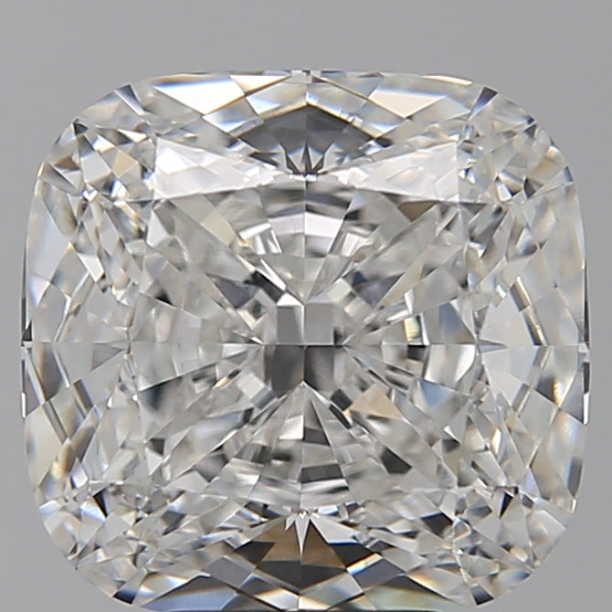 6.83 Carat Cushion Lab Diamond with  Cut Diamond in 14KT  view 1
