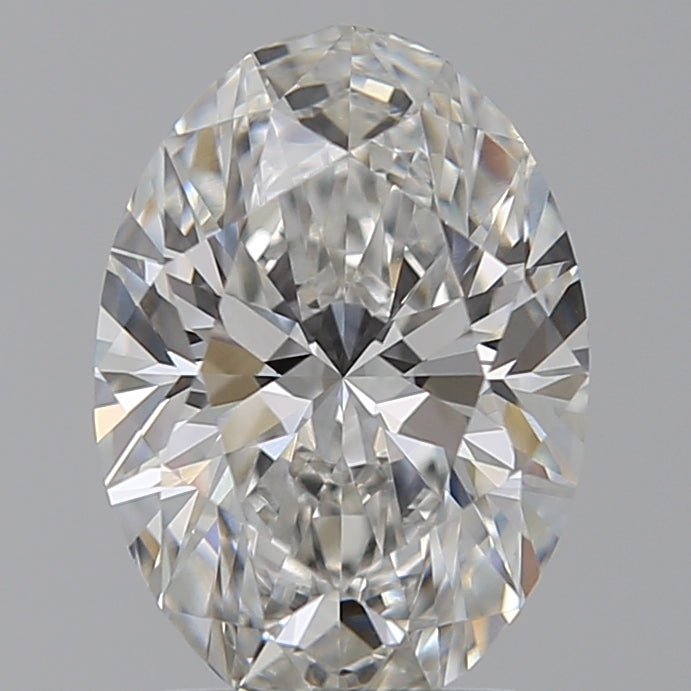 2.05 Carat Oval Lab Diamond with  Cut Diamond in 14KT  view 1
