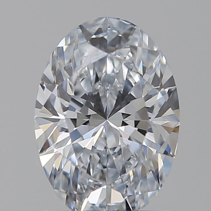 1.05 Carat Oval Lab Diamond with  Cut Diamond in 14KT  view 1

