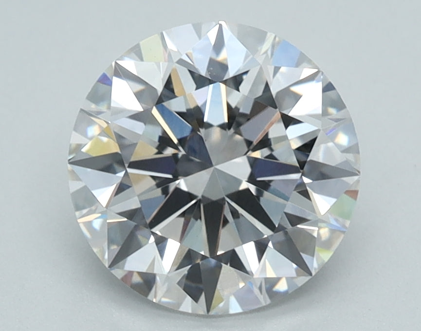 1.71 Carat Round Lab Diamond with  Cut Diamond in 14KT  view 1
