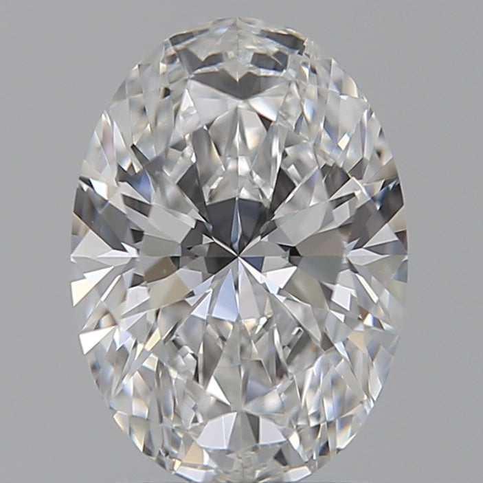 1.56 Carat Oval Lab Diamond with  Cut Diamond in 14KT  view 1
