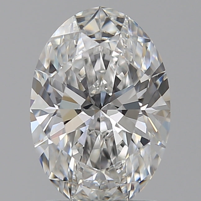 1.56 Carat Oval Lab Diamond with  Cut Diamond in 14KT  view 1
