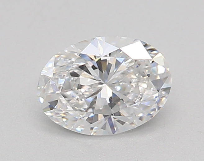 0.32 Carat Oval Lab Diamond with  Cut Diamond in 14KT  view 1
