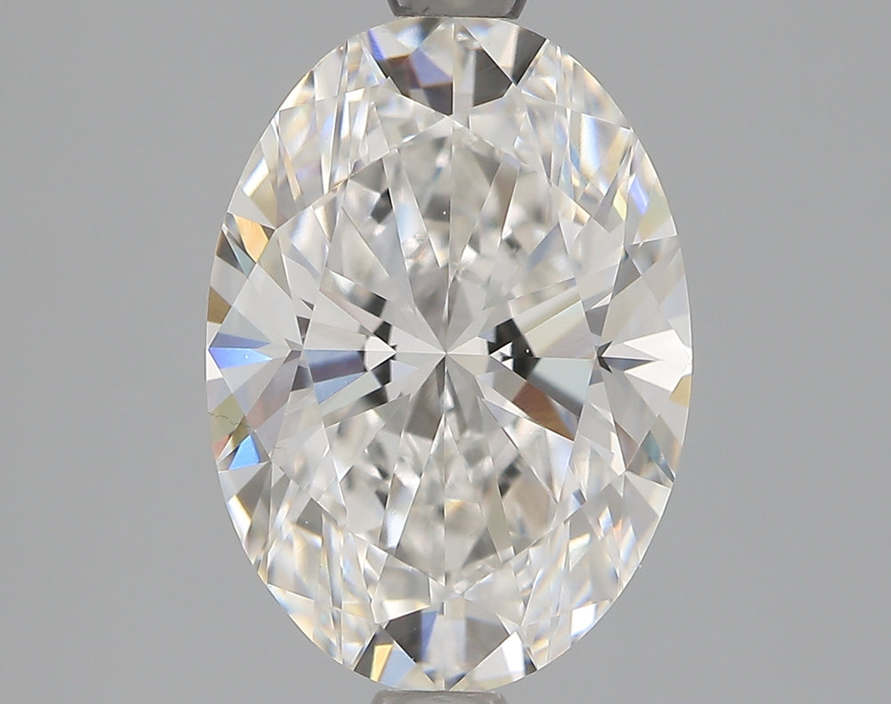 2.23 Carat Oval Lab Diamond with  Cut Diamond in 14KT  view 1
