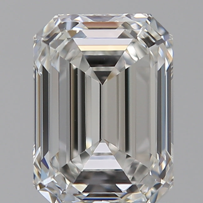 1.52 Carat Emerald Lab Diamond with  Cut Diamond in 14KT  view 1
