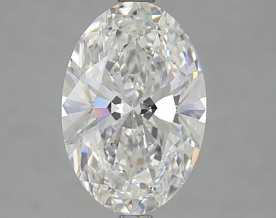 2.7 Carat Oval Lab Diamond with  Cut Diamond in 14KT  view 1
