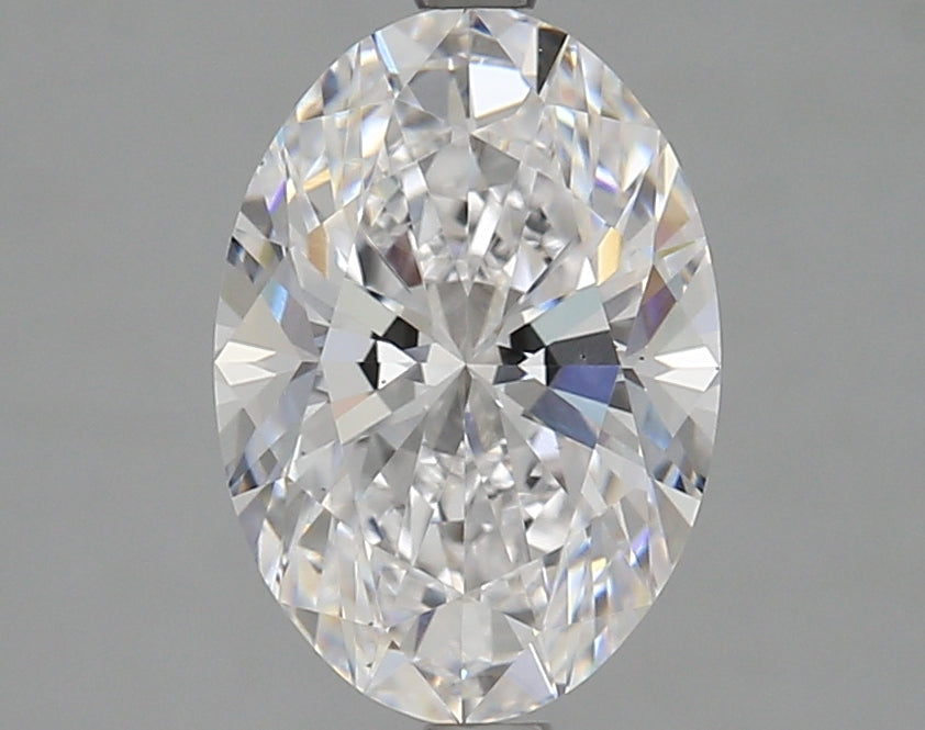 2.5 Carat Oval Lab Diamond with  Cut Diamond in 14KT  view 1
