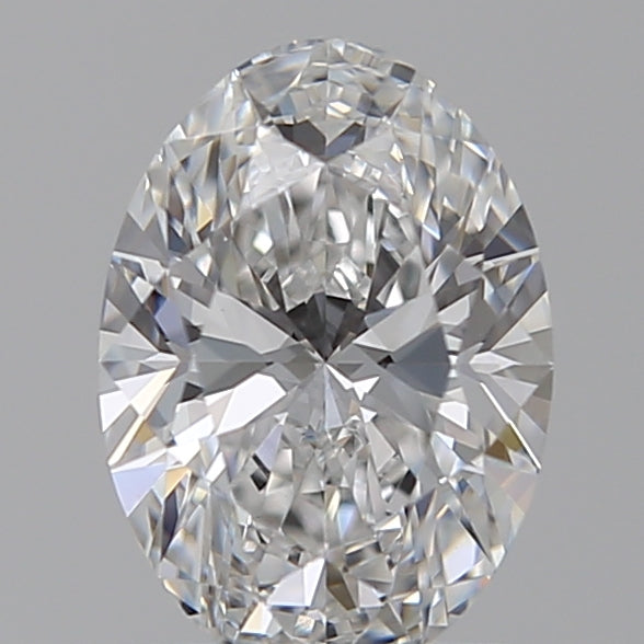1.07 Carat Oval Lab Diamond with  Cut Diamond in 14KT  view 1
