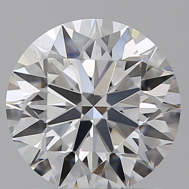 1.25 Carat Round Lab Diamond with  Cut Diamond in 14KT  view 1
