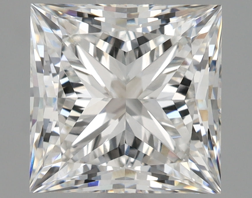 2.0 Carat Princess Lab Diamond with  Cut Diamond in 14KT  view 1
