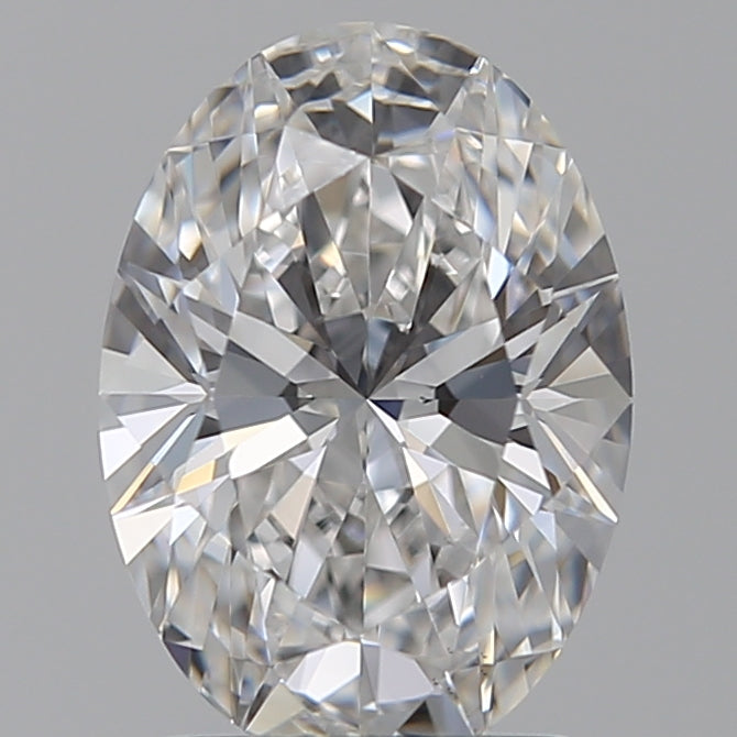 1.79 Carat Oval Lab Diamond with  Cut Diamond in 14KT  view 1
