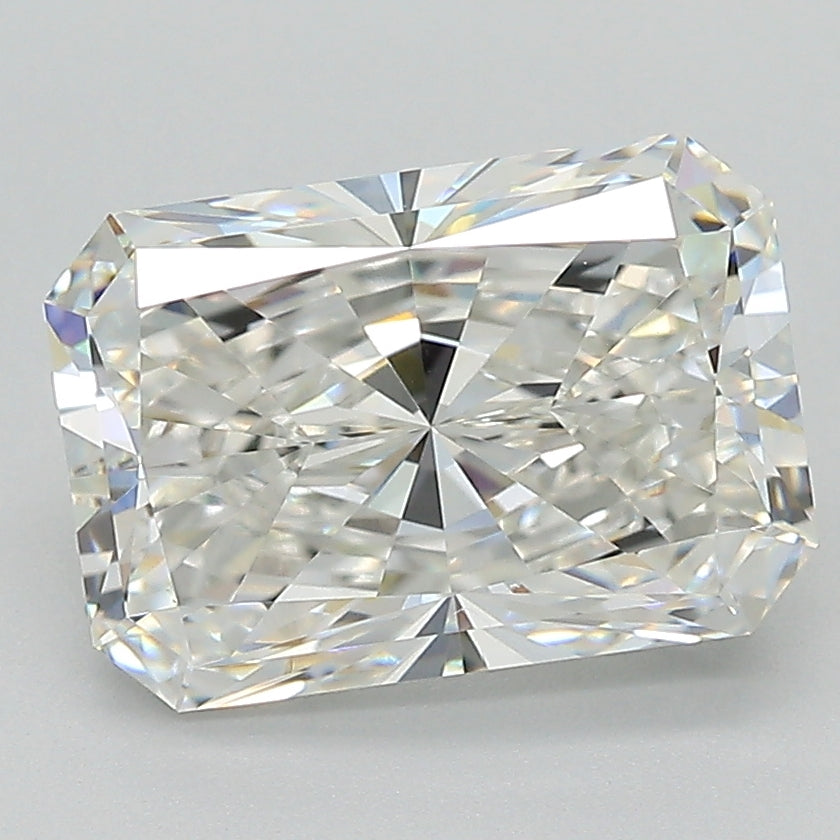 3.03 Carat Radiant Lab Diamond with  Cut Diamond in 14KT  view 1
