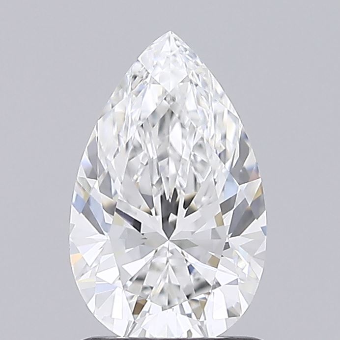 1.07 Carat Pear Lab Diamond with  Cut Diamond in 14KT  view 1
