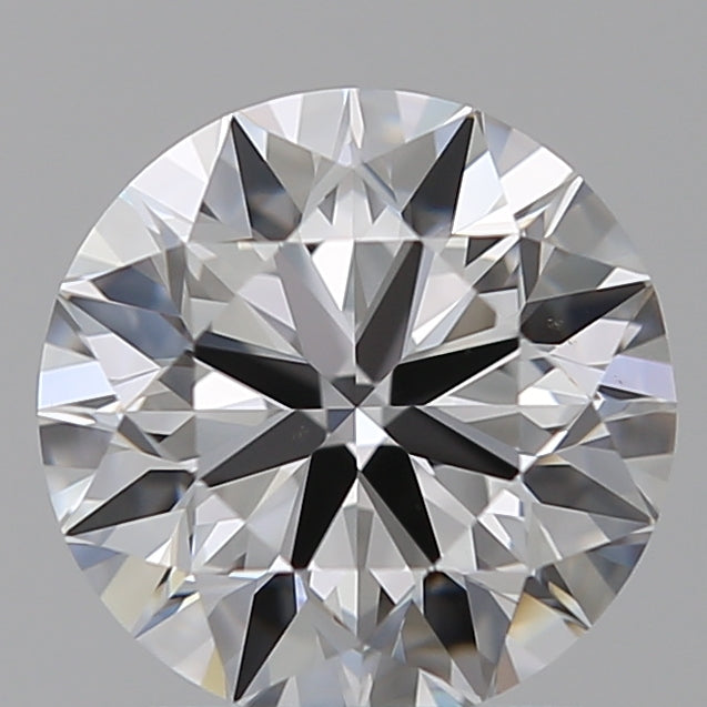 1.25 Carat Round Lab Diamond with  Cut Diamond in 14KT  view 1
