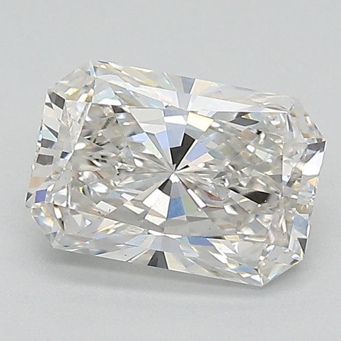 1.43 Carat Radiant Lab Diamond with  Cut Diamond in 14KT  view 1
