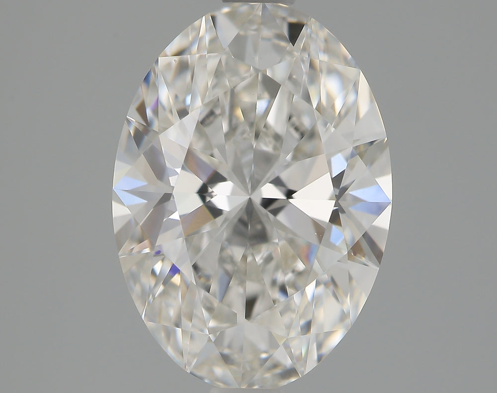 2.25 Carat Oval Lab Diamond with  Cut Diamond in 14KT  view 1
