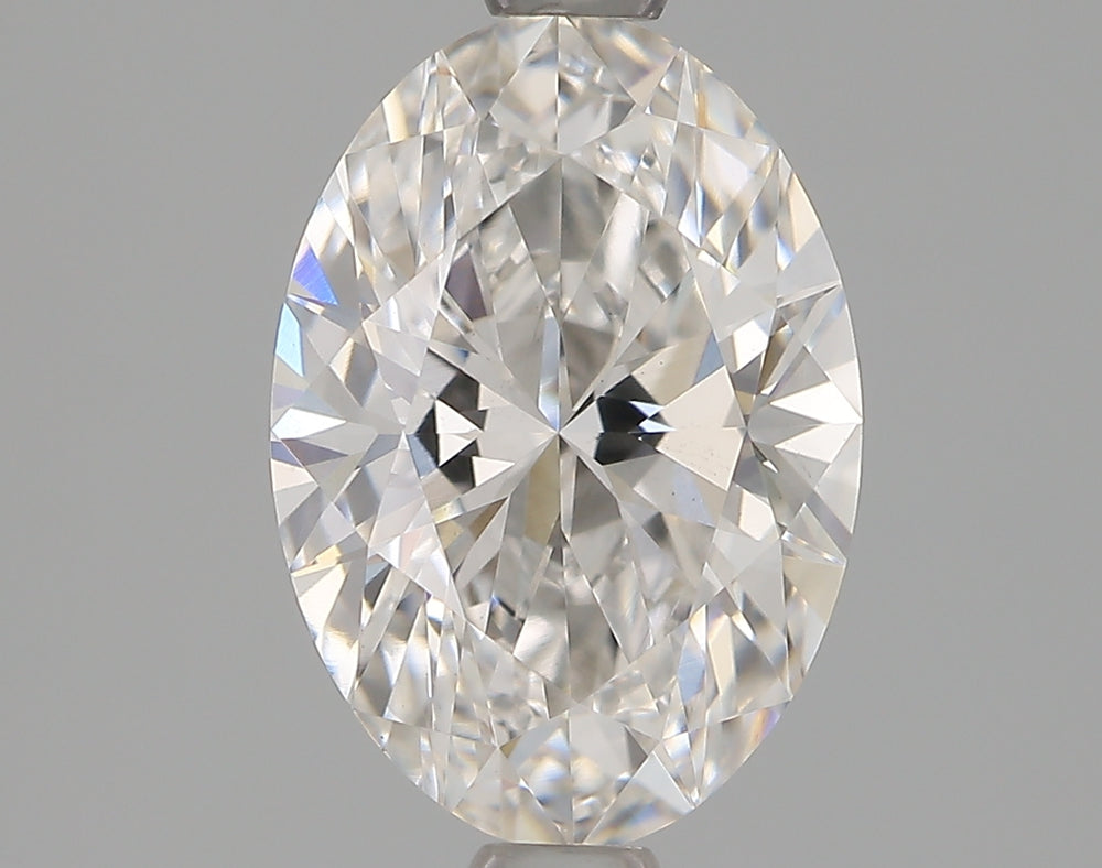 1.53 Carat Oval Lab Diamond with  Cut Diamond in 14KT  view 1
