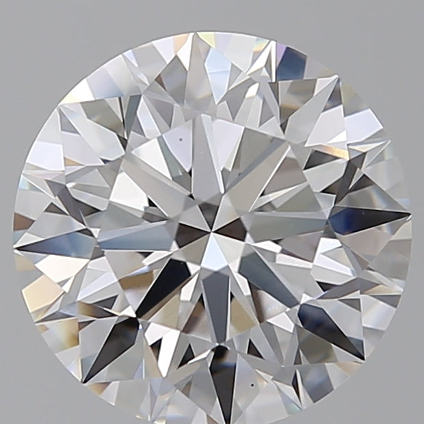 4.3 Carat Round Lab Diamond with  Cut Diamond in 14KT  view 1
