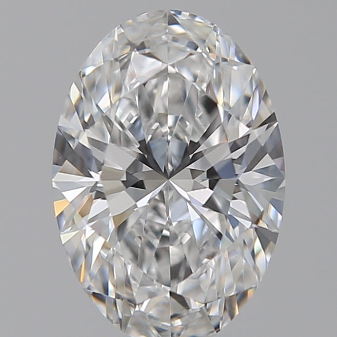 1.29 Carat Oval Lab Diamond with  Cut Diamond in 14KT  view 1
