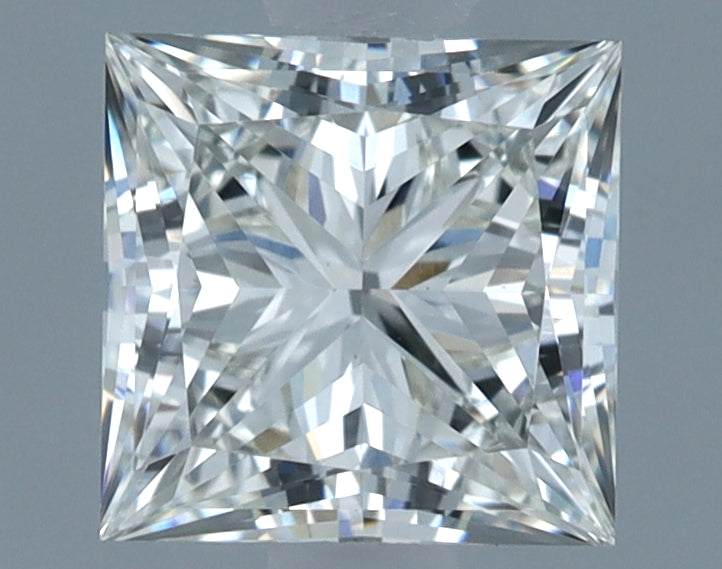 1.21 Carat Princess Lab Diamond with  Cut Diamond in 14KT  view 1

