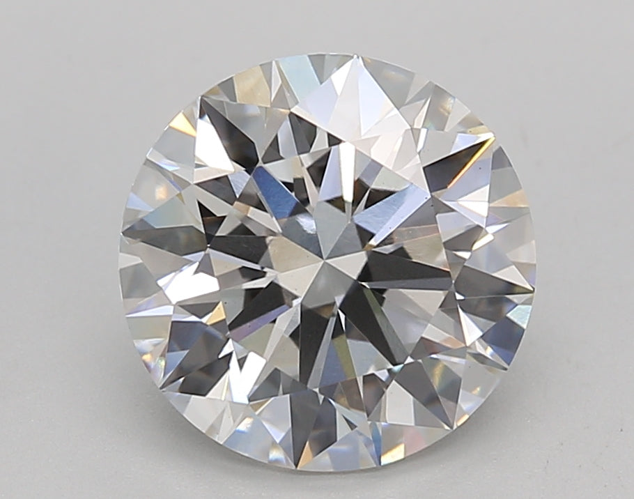 2.81 Carat Round Lab Diamond with  Cut Diamond in 14KT  view 1
