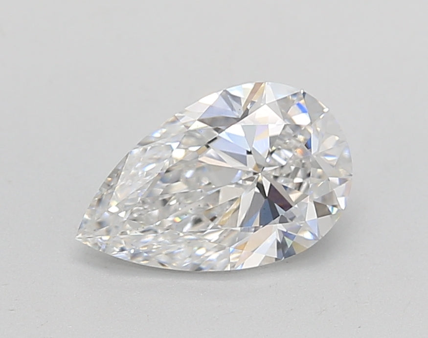 1.1 Carat Pear Lab Diamond with  Cut Diamond in 14KT  view 1
