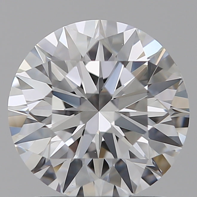 1.5 Carat Round Lab Diamond with  Cut Diamond in 14KT  view 1
