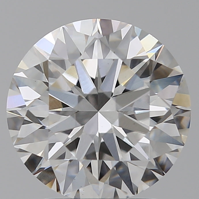 2.51 Carat Round Lab Diamond with  Cut Diamond in 14KT  view 1
