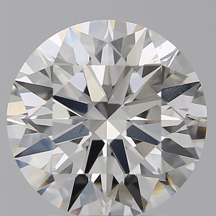 2.59 Carat Round Lab Diamond with  Cut Diamond in 14KT  view 1
