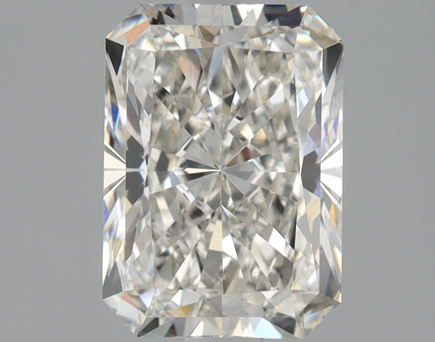 1.51 Carat Radiant Lab Diamond with  Cut Diamond in 14KT  view 1
