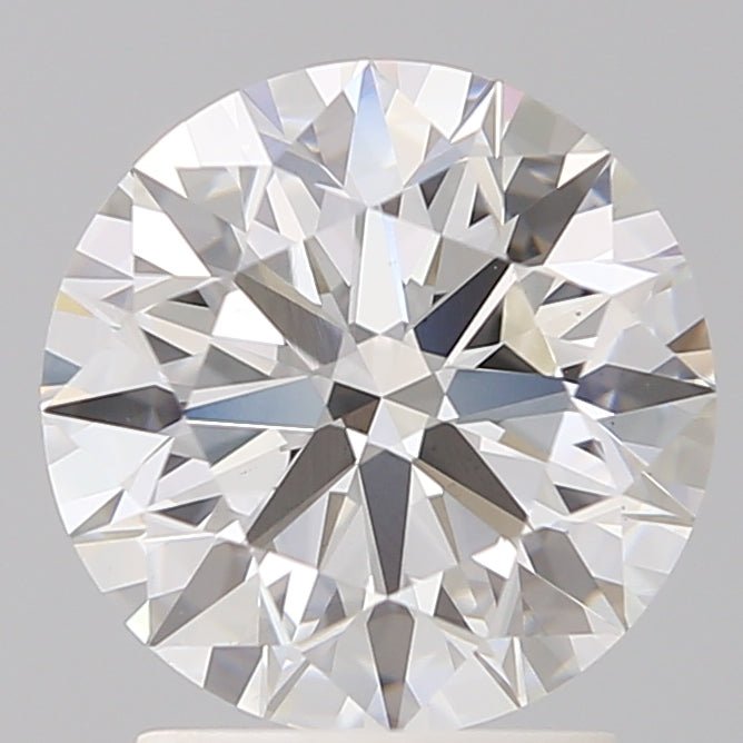 2.3 Carat Round Lab Diamond with  Cut Diamond in 14KT  view 1
