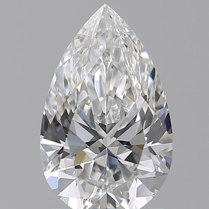 1.26 Carat Pear Lab Diamond with  Cut Diamond in 14KT  view 1
