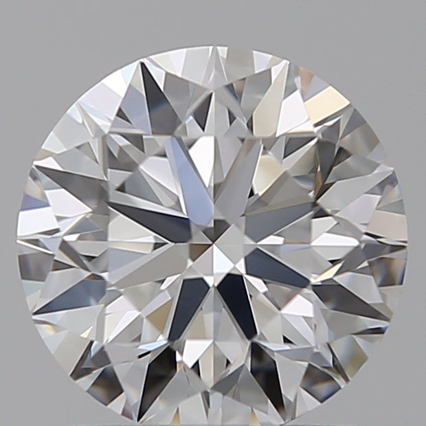 1.26 Carat Round Lab Diamond with  Cut Diamond in 14KT  view 1
