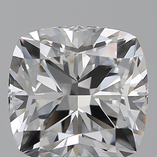 1.54 Carat Cushion Lab Diamond with  Cut Diamond in 14KT  view 1
