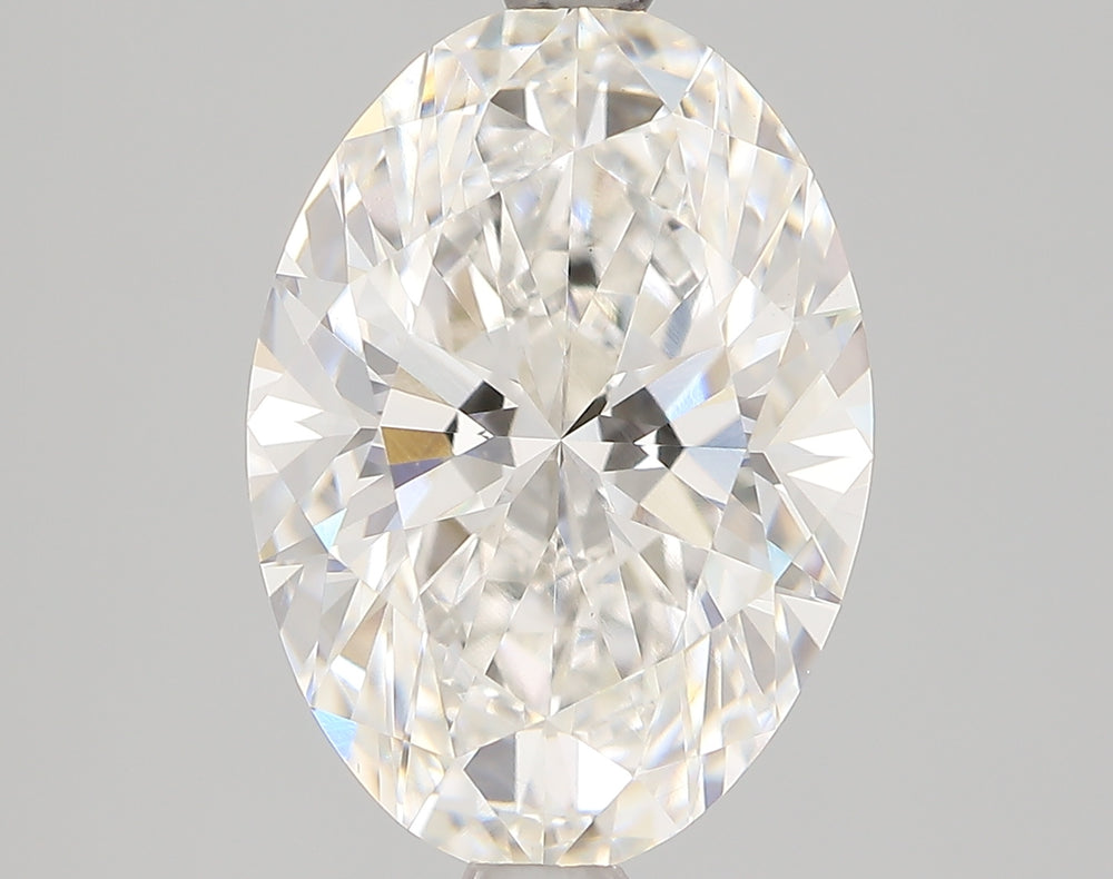 2.52 Carat Oval Lab Diamond with  Cut Diamond in 14KT  view 1

