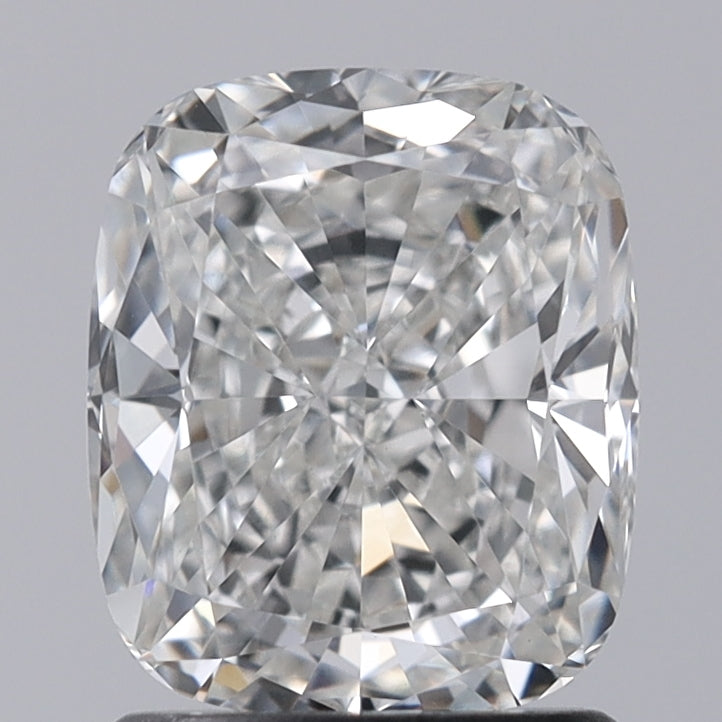 1.5 Carat Cushion Lab Diamond with  Cut Diamond in 14KT  view 1
