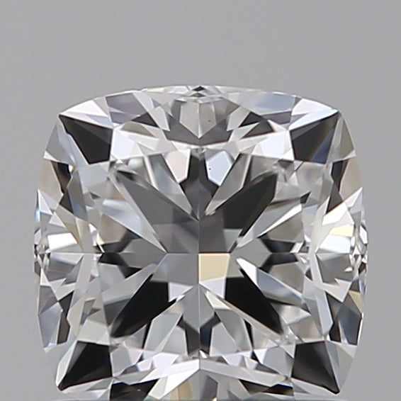 1.04 Carat Cushion Lab Diamond with  Cut Diamond in 14KT  view 1
