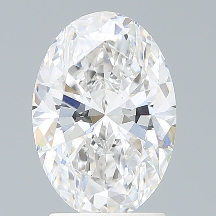 2.35 Carat Oval Lab Diamond with  Cut Diamond in 14KT  view 1
