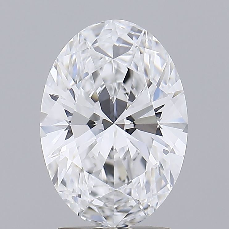 2.15 Carat Oval Lab Diamond with  Cut Diamond in 14KT  view 1
