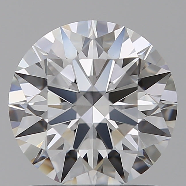 1.29 Carat Round Lab Diamond with  Cut Diamond in 14KT  view 1
