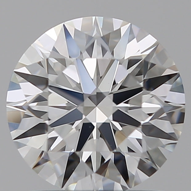 1.29 Carat Round Lab Diamond with  Cut Diamond in 14KT  view 1
