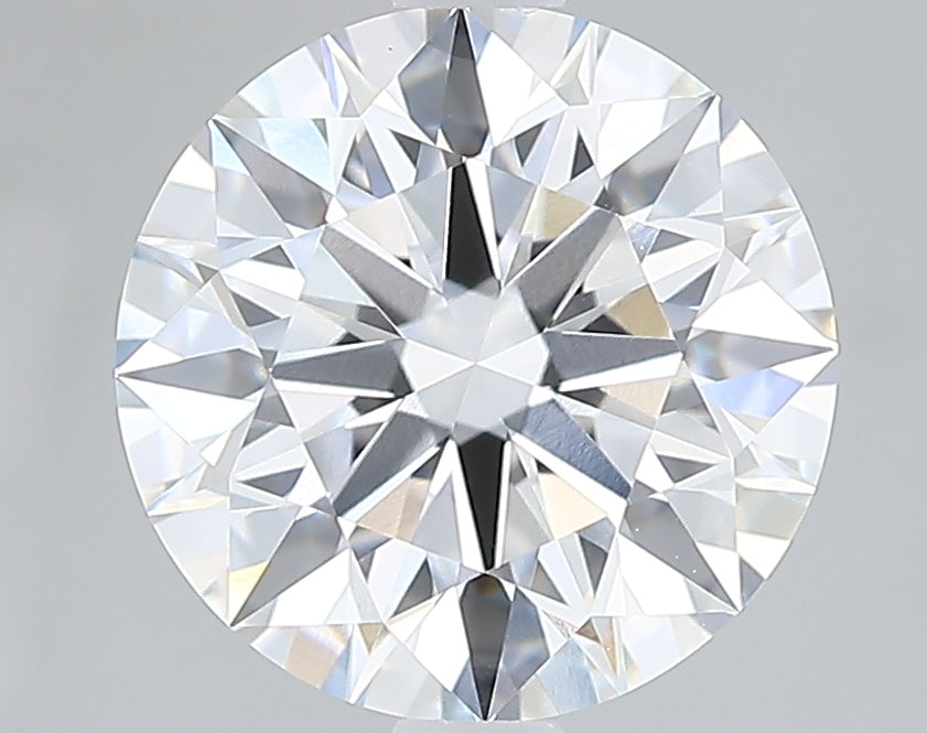 2.41 Carat Round Lab Diamond with  Cut Diamond in 14KT  view 1
