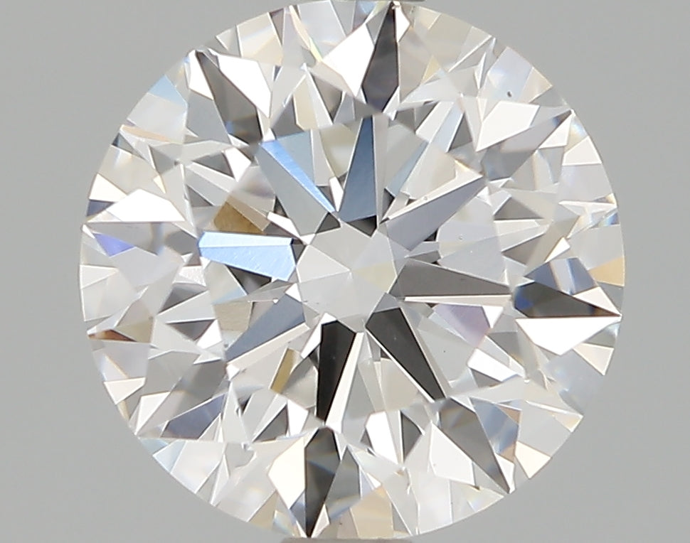 1.7 Carat Round Lab Diamond with  Cut Diamond in 14KT  view 1
