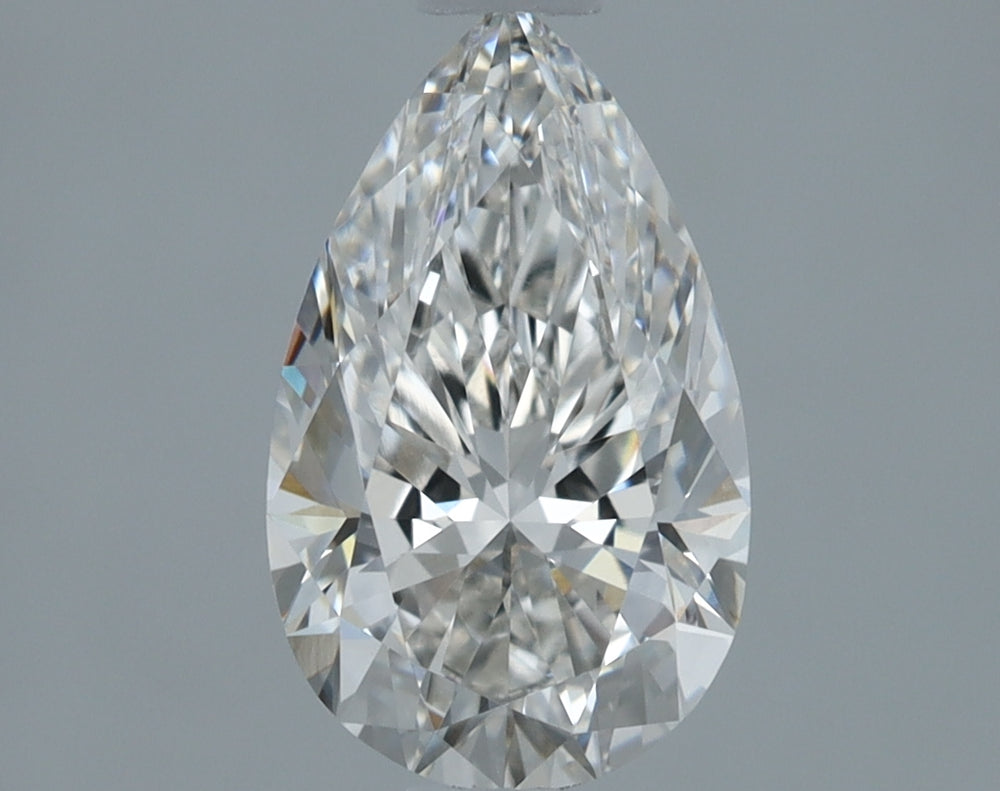 1.01 Carat Pear Lab Diamond with  Cut Diamond in 14KT  view 1
