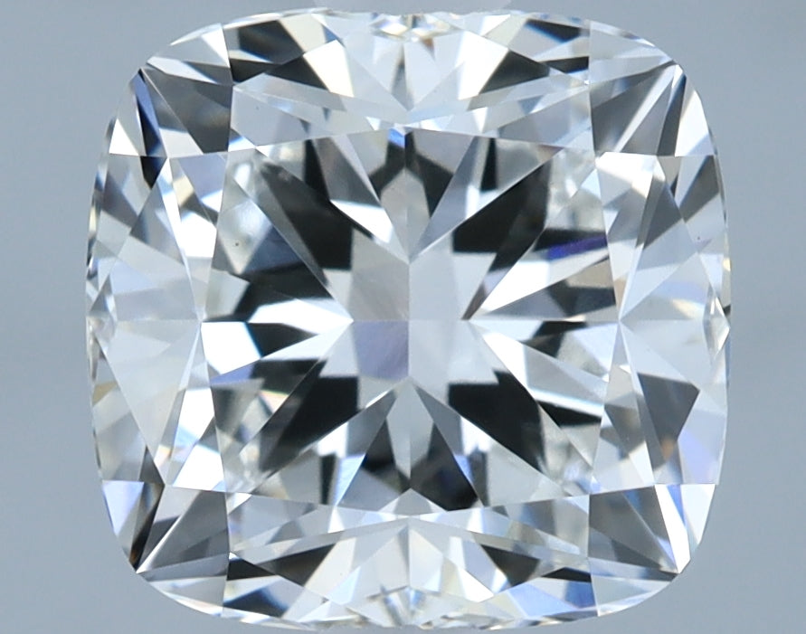 2.02 Carat Cushion Lab Diamond with  Cut Diamond in 14KT  view 1
